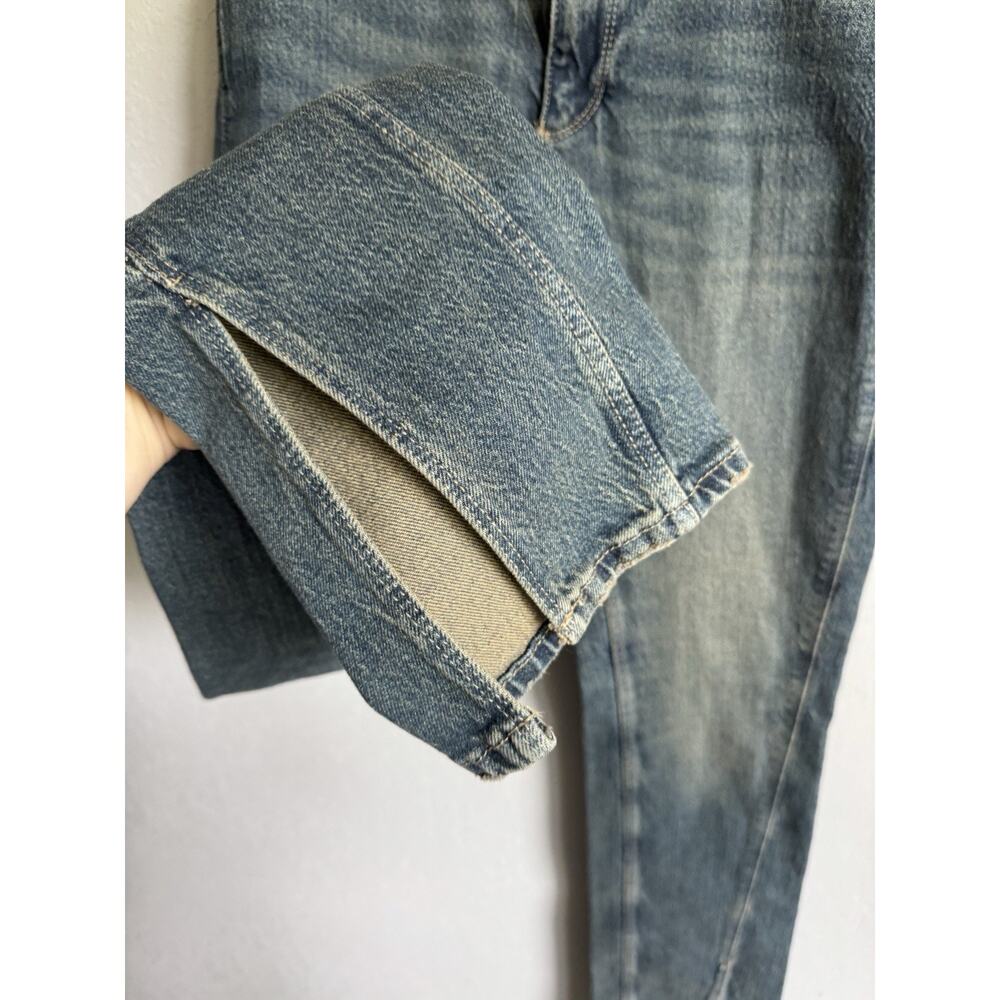 BDG Urban Outfitters Mid-Rise Fringe-Skinny-Leg Women's Size 2 Blue Denim Jeans - Picture 2 of 7
